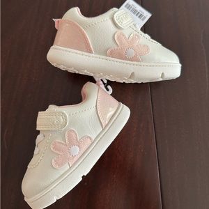 NWT Carter’s Every Step Pink and White Toddler Sneaker Size 5 12-18 Months